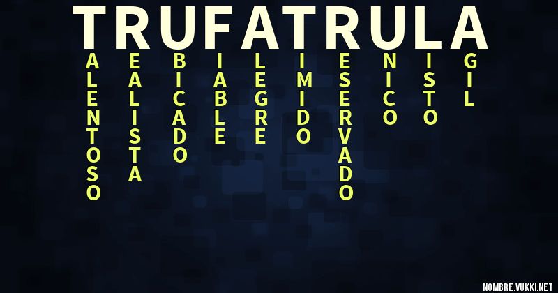 Acróstico trufatrula