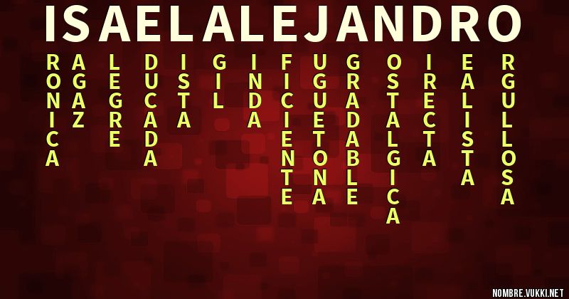 Acróstico isael alejandro