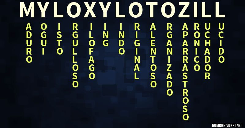 Acróstico mylo xyloto zill