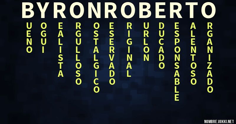 Acróstico byron roberto