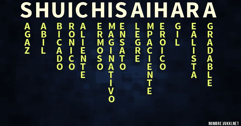 Acróstico shuichi saihara