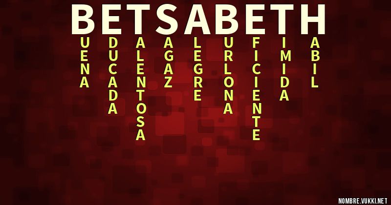 Acróstico betsabeth