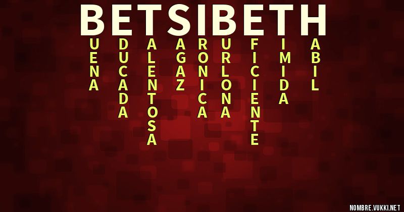 Acróstico betsibeth