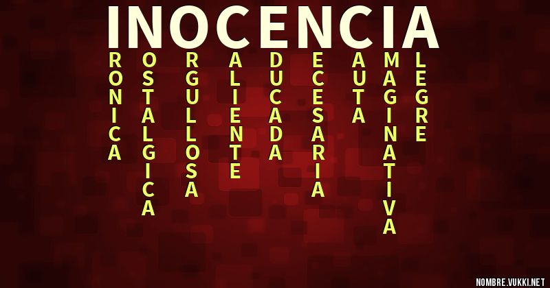 Acróstico inocencia