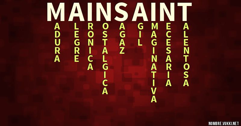Acróstico main_saint