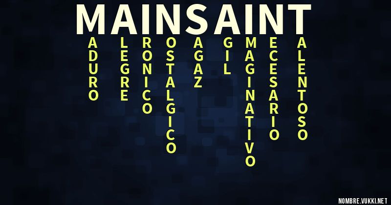 Acróstico main_saint