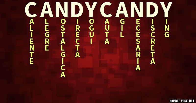 Acróstico candy candy