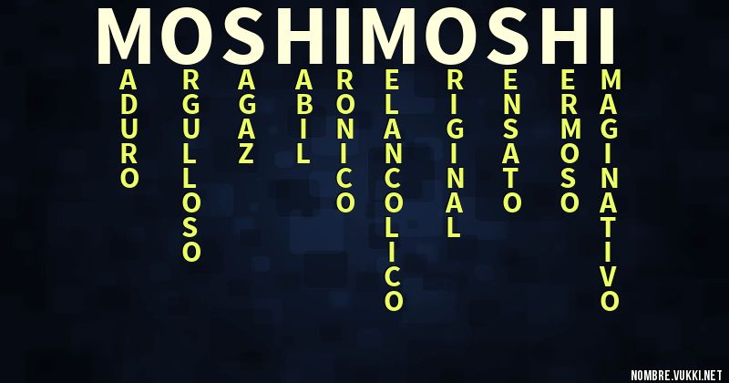 Acróstico moshi moshi
