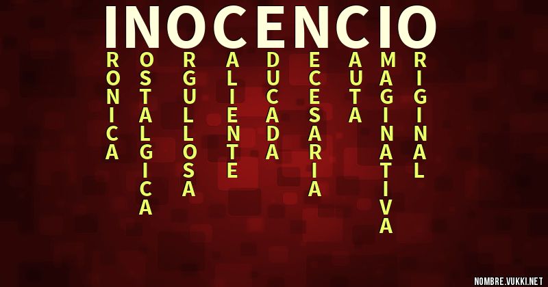 Acróstico inocencio