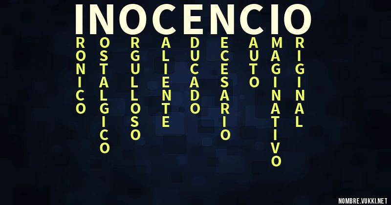 Acróstico inocencio