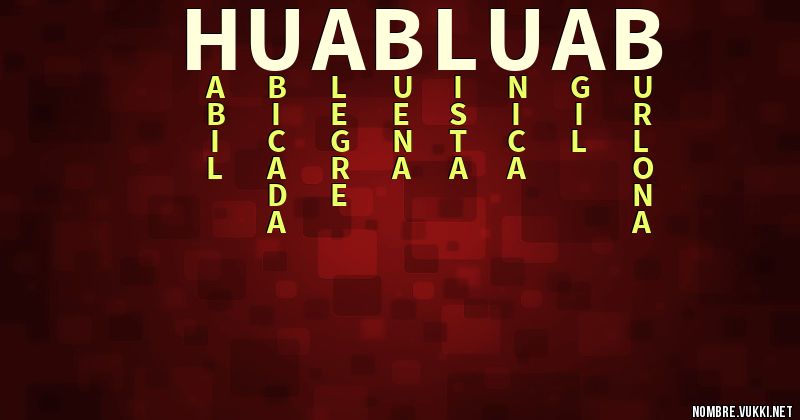 Acróstico )h6uabluab