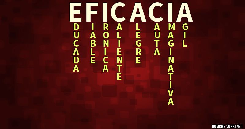 Acróstico eficacia