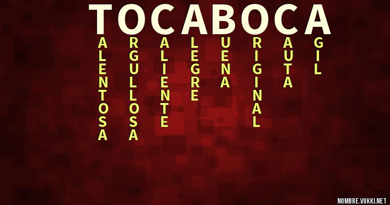 Acróstico toca boca