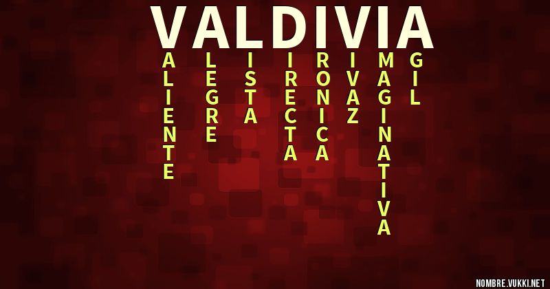 Acróstico valdivia