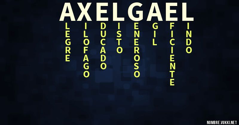 Acróstico axel gael