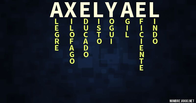 Acróstico axel yael