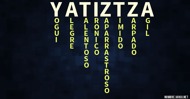 Acróstico yatiztza