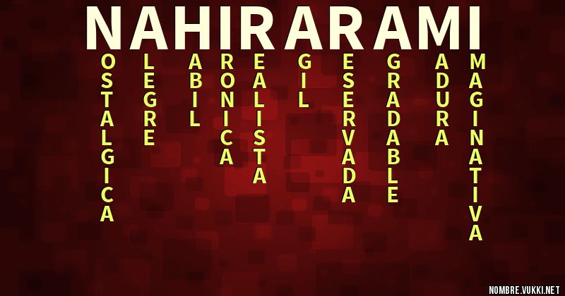 Acróstico nahir arami