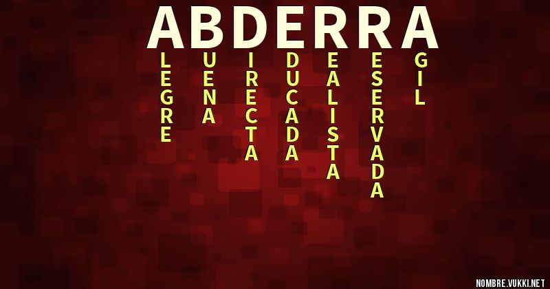 Acróstico abderra