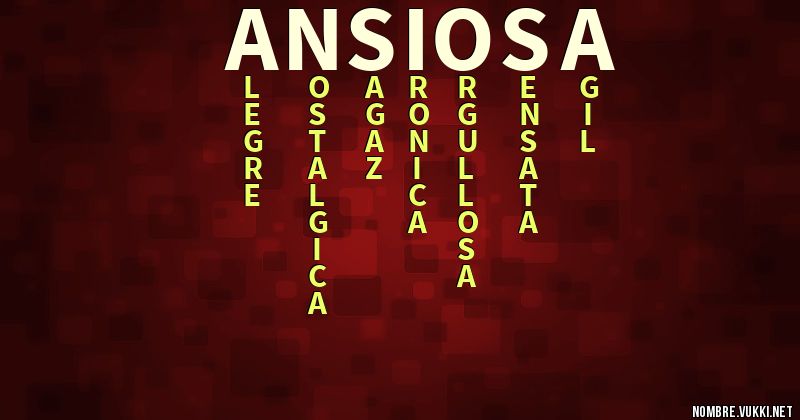 Acróstico ansiosa