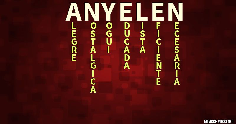 Acróstico anyelen