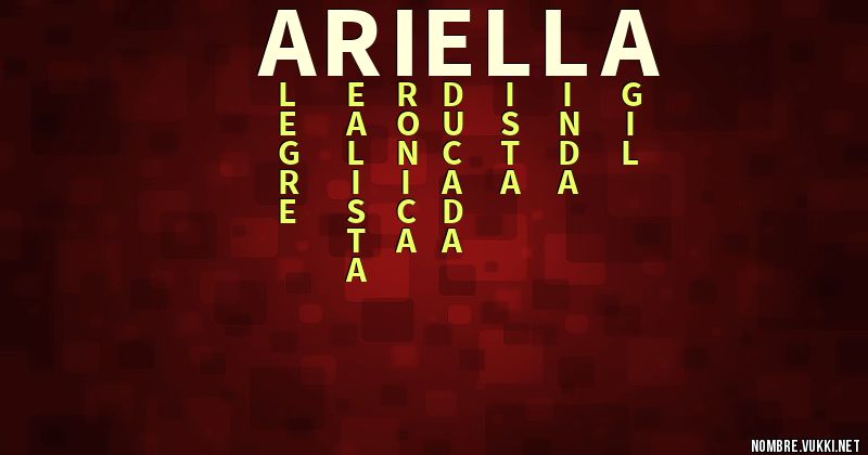 Acróstico ariella