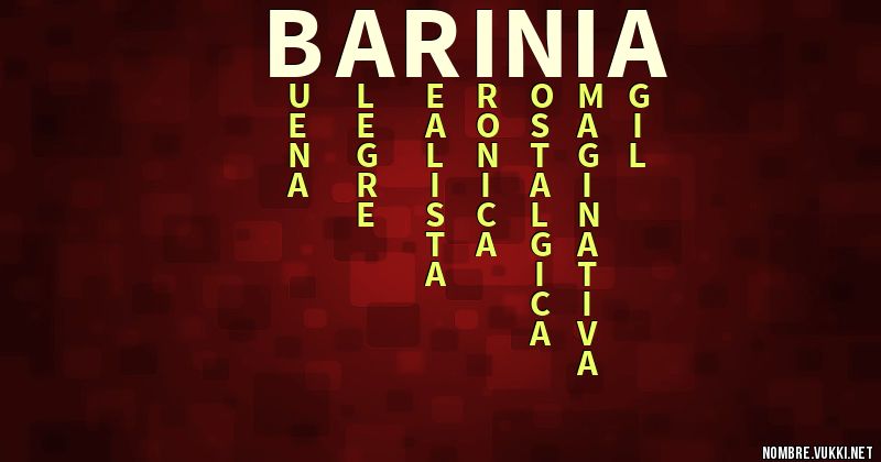 Acróstico barinia