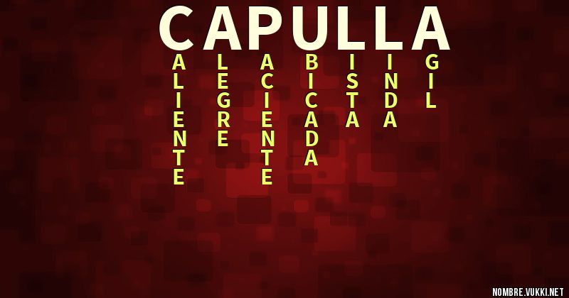 Acróstico capulla