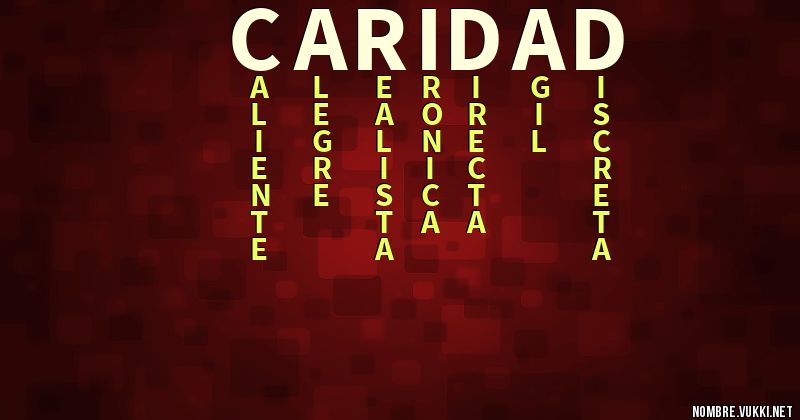 Acróstico caridad