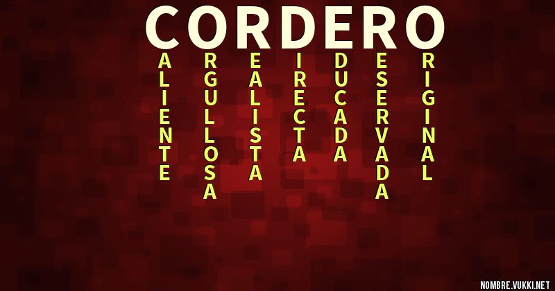 Acróstico cordero