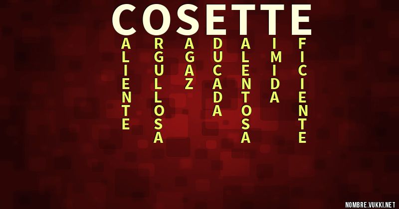 Acróstico cosette