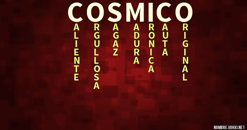 Acróstico cosmico