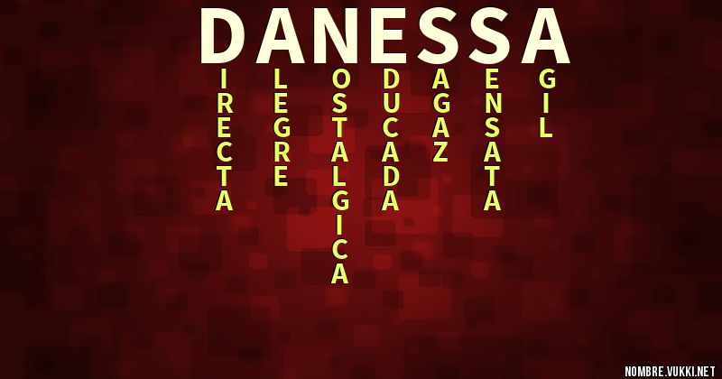 Acróstico danessa