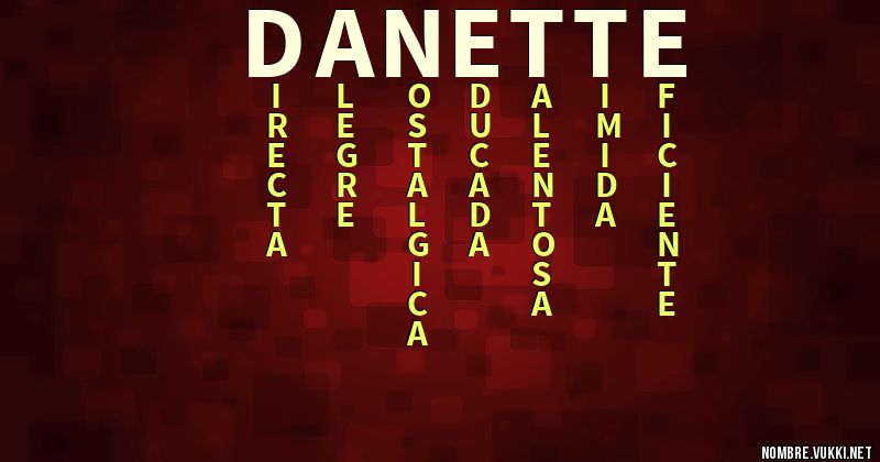 Acróstico danette