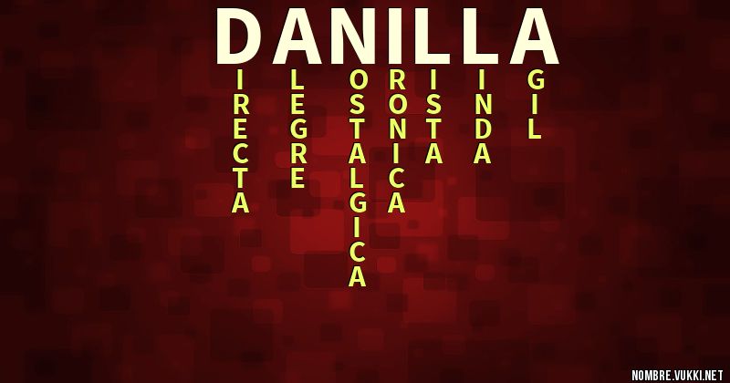 Acróstico danilla