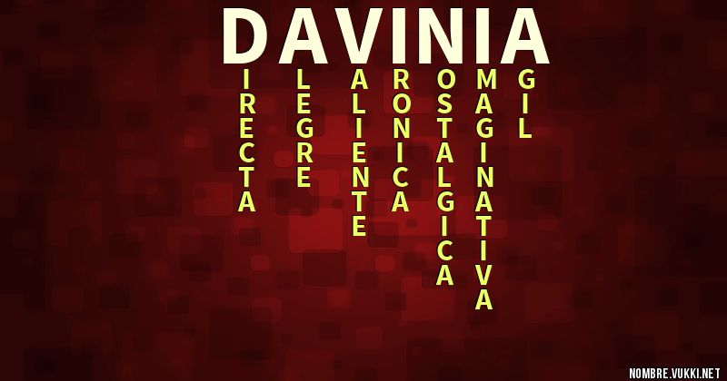 Acróstico davinia