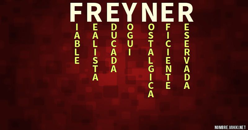 Acróstico freyner