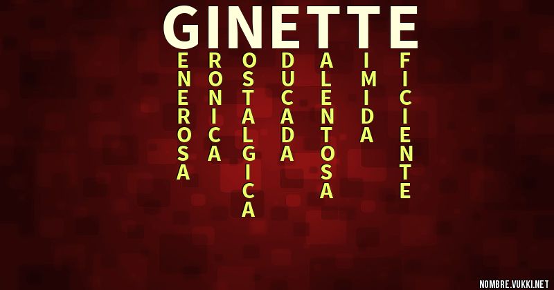 Acróstico ginette