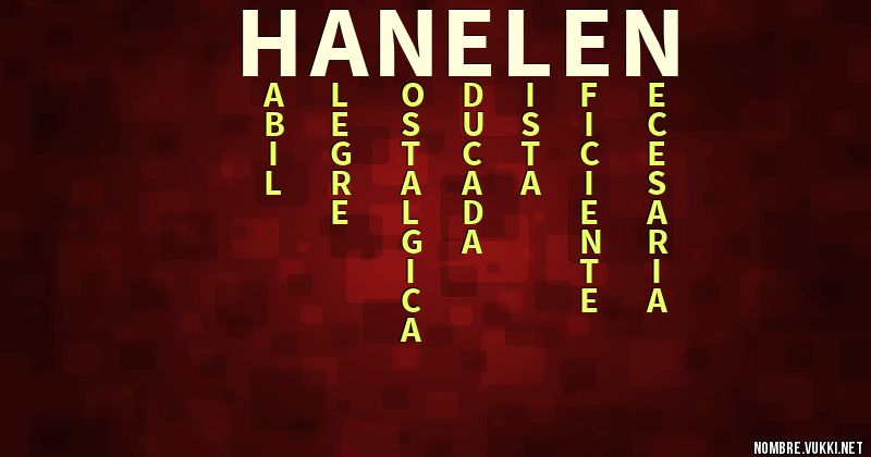 Acróstico hanelen
