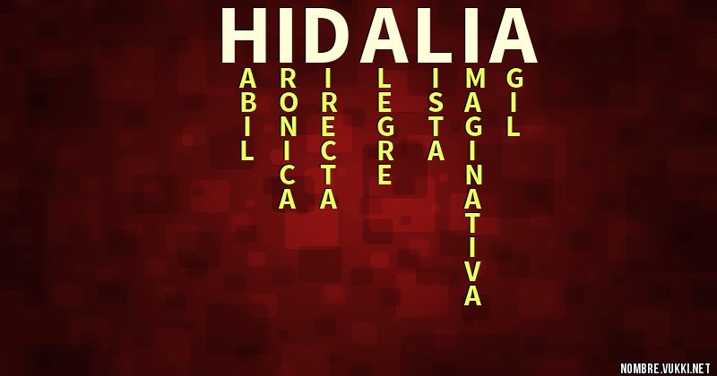 Acróstico hidalia