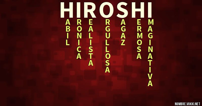 Acróstico hiroshi