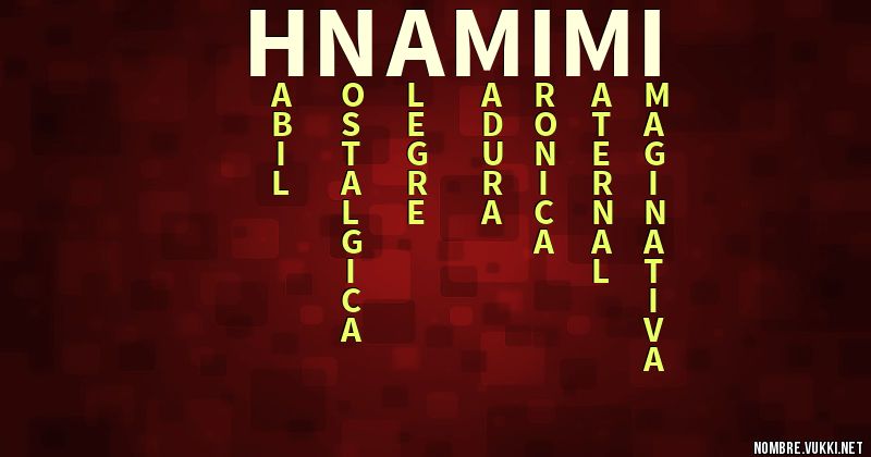 Acróstico hna mimi
