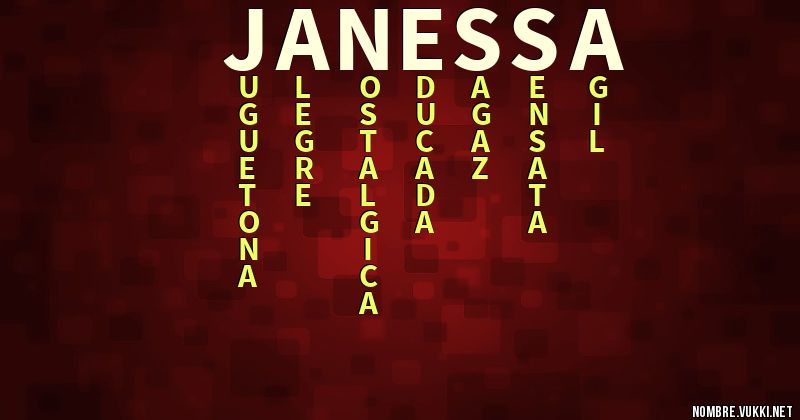 Acróstico janessa