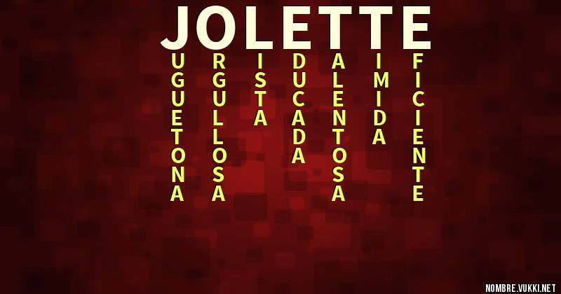 Acróstico jolette