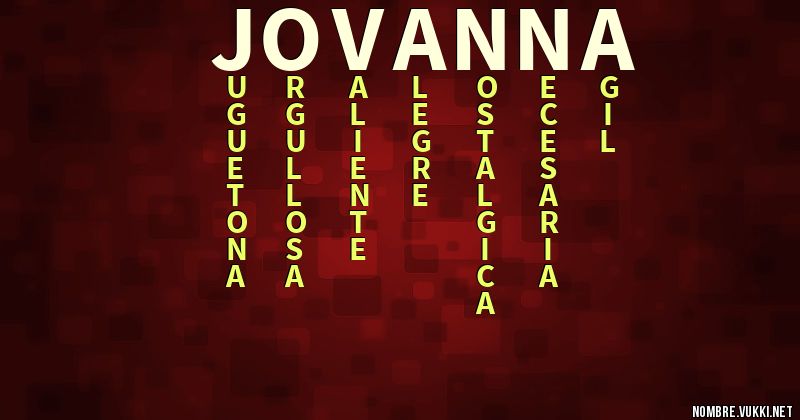 Acróstico jovanna