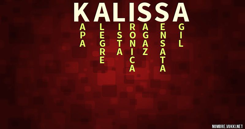 Acróstico kalissa