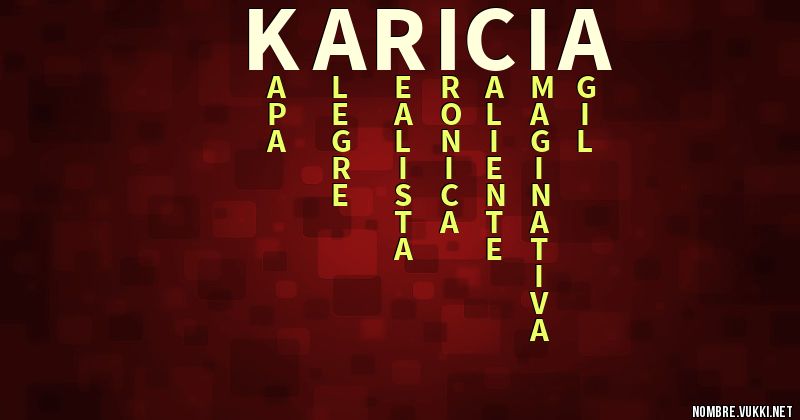 Acróstico karicia