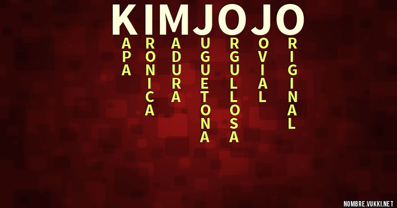 Acróstico kim jojo