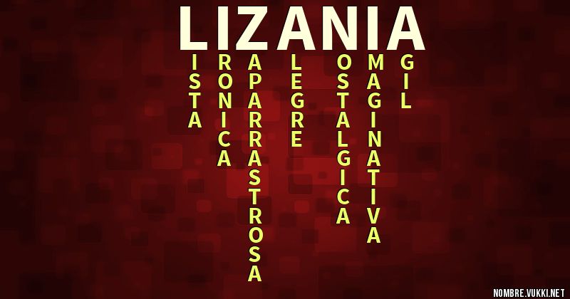 Acróstico lizania