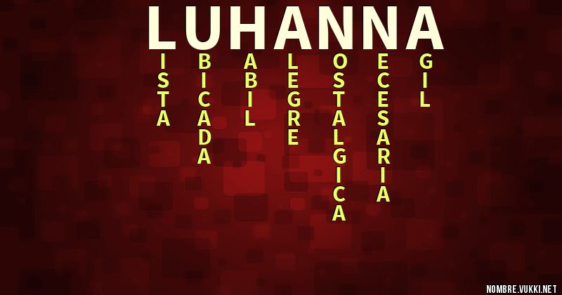 Acróstico luhanna
